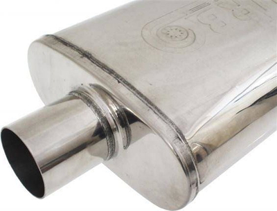 Shofer i shkarkimit TurboWorks Middle Chamber, 57mm, çelik inox 304SS, argjendtë