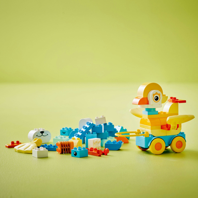 Set lodrash LEGO DUPLO 3in1 Animals on Wheels, për fëmijë, shumëngjyrëshe