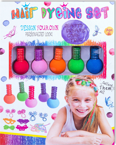 Set shkumësash për flokë Norimpex Hair Chalk 1005304 53046, ngjyrosje të përkohshme, shumëngjyrësh