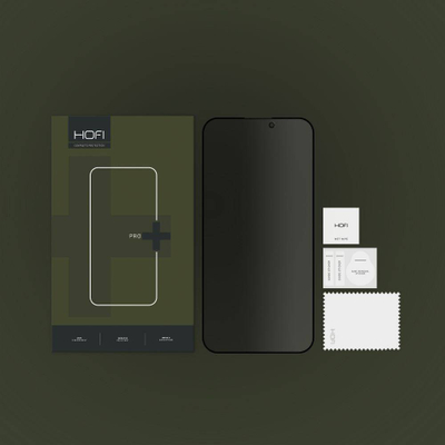 Xham mbrojtës Hofi Anti Spy Glass Pro+ për iPhone 14 Pro, me privacy, transparent