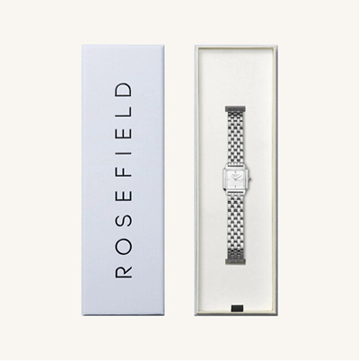 Orë për femra Rosefield Boxelle Silver BWSSS-B02, e argjendtë