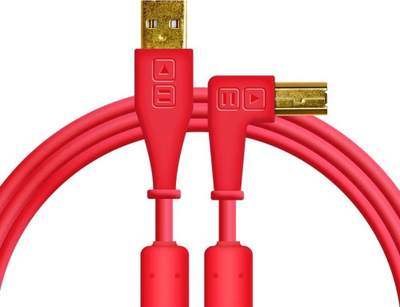Kabllo USB DJ TECHTOOLS Chroma Cable, 1.5 m, me kënd të drejtë, e kuqe