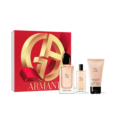 Set Sì Eau De Parfum 100 ml + krem trupi 50 ml + Eau de Parfum 15 ml