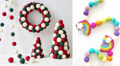 Set pompone zbukurimi Interdruk Unicorn, 35 copë, shumëngjyrëshe