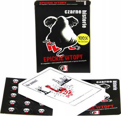 Lojë me letra Zoch Black Stories Epic Failure, 50 letra, për të rritur, shumëngjyrëshe