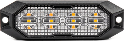 Lampë paralajmëruese AMiO 03929, LED, 12V 24V, portokalli