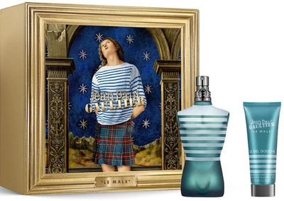 Set parfum Jean Paul Gaultier Le Male për burra, EDT 125 ml, xhel dushi 75 ml