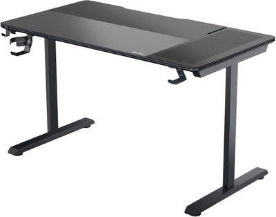 Tavolinë gaming TX3 LAB X Lite, ergonomike, sipërfaqe xhami e temperuar, e zezë
