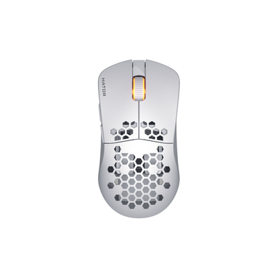 Maus gaming Hator Stellar Pro Wireless, 26000 DPI, 2.4GHz Bluetooth USB, i bardhë