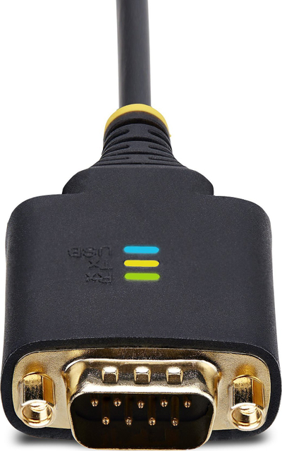 Kabllo adapter StarTech me 2 porta USB në serial, 60cm, USB A në DB9 RS232, ngjyrë e zezë