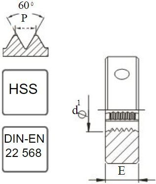 Филиер Фанар G 3/4", DIN 24231, HSSE за INOX