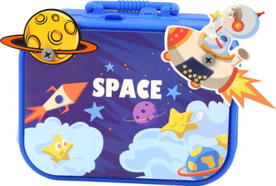 Сет конструктивен просторен Leantoys DIY Space Puzzle Suitcase, 228 делови
