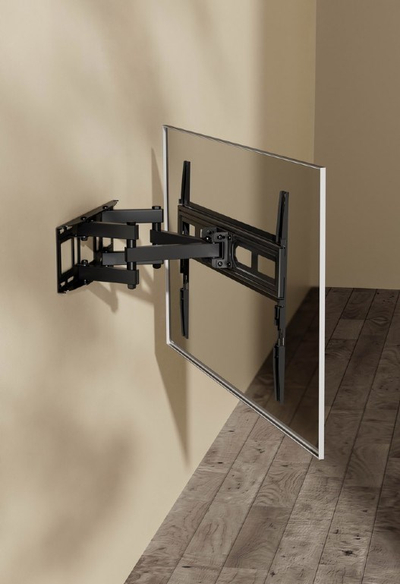 Mbajtëse muri për TV Gembird WM-80ST-03, 37"-80", VESA 600x400 mm, e zezë