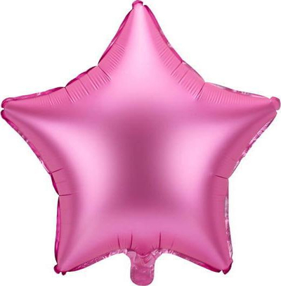 Balonë folie në formë ylli, 48 cm, rozë