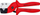 Prerëse tubash Knipex 90 25 20, për tuba multishtresor dhe zorrë pneumatike, 185mm, portokalli