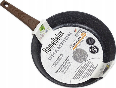 Tigan i thellë HomeDelux Champion HD12193, 30cm, veshje Greblon jo-ngjitëse, gri e errët