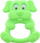 Лежерна играчка ѕвонче за бебиња „Dog Rattle“, во форма на кученце, зелена
