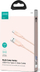 Kabllo karikimi Joyroom Series SA34 AC6 USB A në USB C, 100W, 1m, rozë