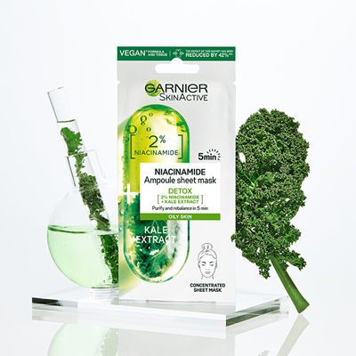 Maskë Garnier Skin Naturals Niacinamide & Cabbage 15 g