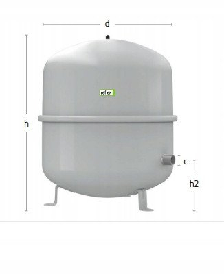 Enë zgjeruese Reflex S 8209500, 10 bar, membranë gri