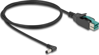 Kabllo DeLOCK PoweredUSB 12 V në DC 5.5 x 2.5 mm, 1 m, me ngjyrë të zezë