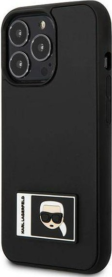 Kapak telefoni Karl Lagerfeld Ikonik Patch për iPhone 13 Pro / 13 6.1", hardcase, i zi
