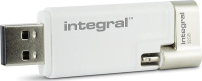 Memorie USB Integral iShuttle, 32GB, Lightning, ngjyrë argjendi