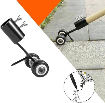 Gërvishtës për barëra Graphite AG394E, për fuga pllakasash, metalik, i zi