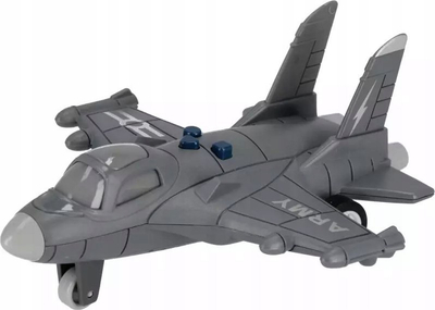 Avion lodër MEGA CREATIVE 545151, 17 cm, me drita edhe zëra, gri