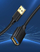 Kабел USB Ugreen 10368B, USB A во USB A, 1 m, црн
