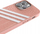 Mbrojtëse telefoni Adidas 3 Stripes Snap Case për iPhone 14 Pro Max, teksturë aligatori, rozë