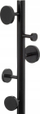 Veshkë rrobash Five Black, 8 grepa, 176 cm, e zezë