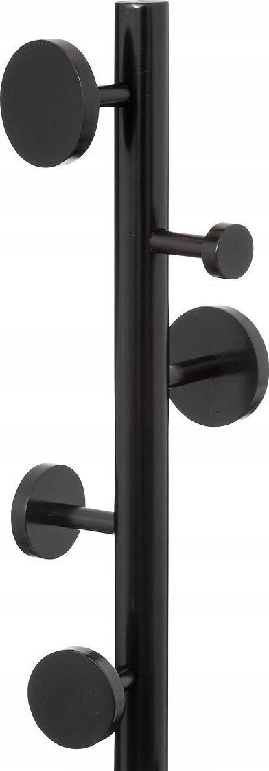 Veshkë rrobash Five Black, 8 grepa, 176 cm, e zezë