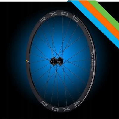Rrota gravel Alexrims RXD6 Road Disc, 700C, profil 30mm, tubeless ready, me disk frenash, e zezë