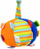 Top lodër pelushi Milly Mally Plush Toy Ball Funny Ball, me zingëllimë, shumëngjyrësh