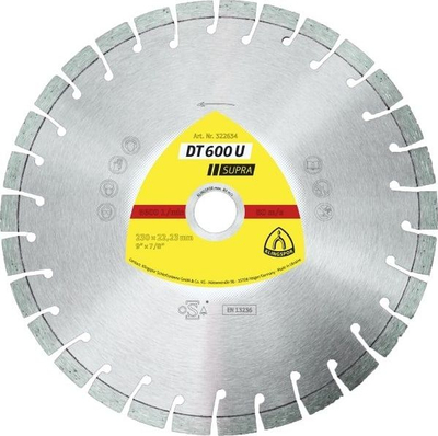 Disk prerës diamanti Klingspor DT600U, 350mm, për beton të armuar