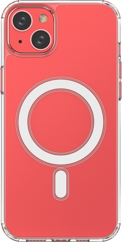 Mbrojtëse telefoni për iPhone 14 Plus, e tejdukshme me magnet MagSafe, e pastër transparente