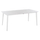 Tavolinë katrore alumini Jerom 180x90x74Hcm (HM6058.01), bardhë