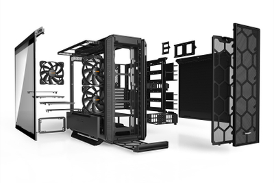 Kuti PC Be Quiet Silent Base 802 Window, ATX Midi Tower, xham i temperuar, e zezë