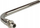 Lidhës këndor presimi për radiator TECEflex, 16 mm, 200 mm, bronzi i kromuar