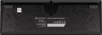 Tastierë mekanike Endorfy Thock Compact Wireless, 65%, RGB, e zezë