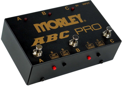 Pedal selektori Morley ABCPRO, 3 kanale, i zi