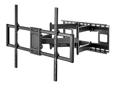Mbajtëse muri për TV Gembird, 60"-120", Full Motion 120 kg, e zezë