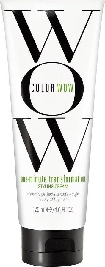 Крем за стилизирање коса Color Wow One Minute Transformation, 120 ml, за сјај, проѕирен