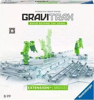 Set zgjerues Ravensburger Gravitrax Bridges, ura të rregullueshme, për pistë mermeri