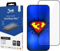 Xham mbrojtës 3MK HardGlass Max për iPhone 14 Pro Max, 3D Edge, i zi
