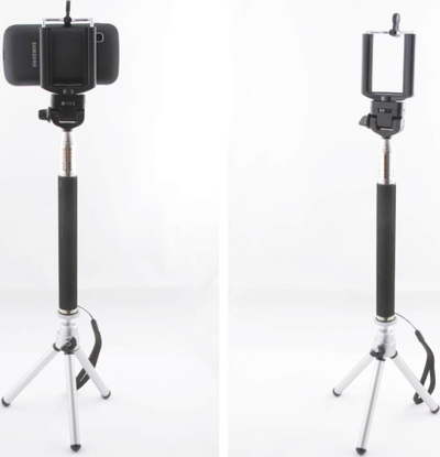 Tripod Xrec Selfie Set 3n1, teleskopik, alumin, i zi