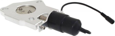 Valvul shkarkimi elektrike universale 3.5" 89mm, alumin, argjendtë e zezë
