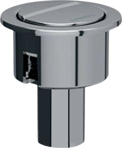 Buton shkarkimi Geberit 238.540.21.1, për rezervuar inkaso valve type 240, pllaka 2M, i sheshtë