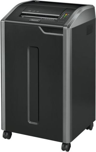 Sharrë dokumentesh Fellowes Powershred 425Ci, prerje kryq P-4, kapacitet 114L, gri